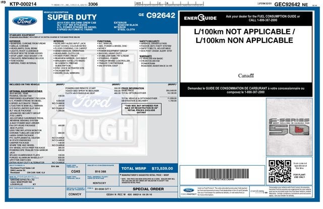 2016 Ford Super Duty F-350 DRW 6.7L V8 Diesel 4WD Crew Cab 172" XLT