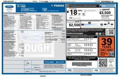 2016 Ford F-150 3.5L V6 4WD Lariat