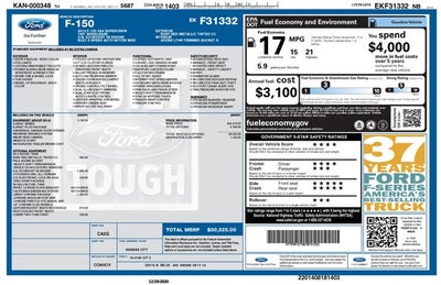 2014 Ford F-150 3.5L 6 Cyl Turbo 4WD SuperCrew 145" Lariat