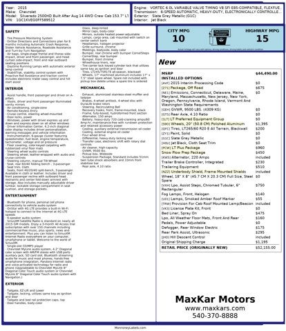 2015 Chevrolet Silverado 2500HD Built After Aug 14 LT