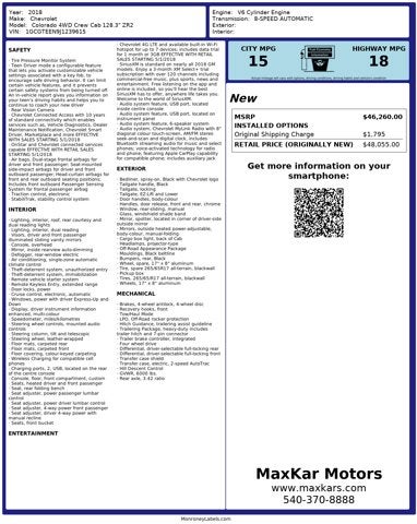2018 Chevrolet Colorado 4WD Crew Cab 128.3" ZR2