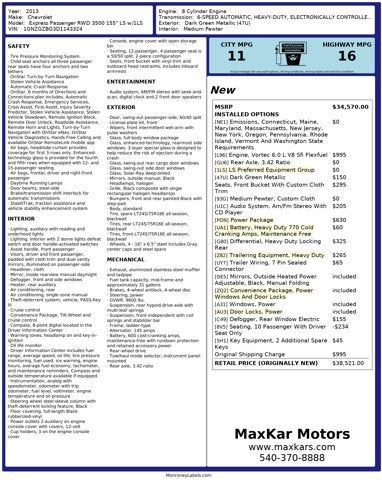 2013 Chevrolet Express Passenger 6.0 8 Cyl LS