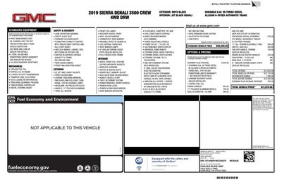 2019 GMC Sierra 3500HD 6.6L 8Cyl Turbo Diesel 4WD Denali