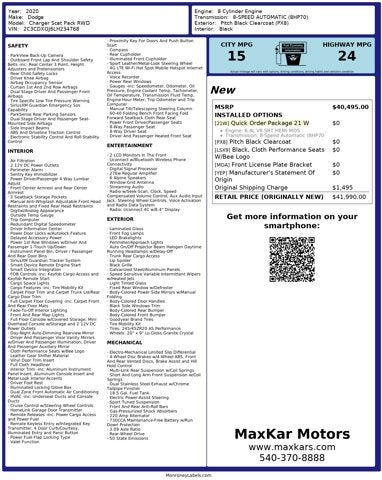 2020 Dodge Charger 6.4L V8 SRT HEMI Scat Pack RWD