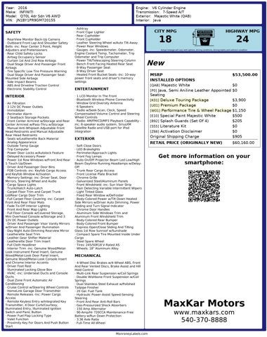 2016 INFINITI Q70L 4dr Sdn V6 AWD