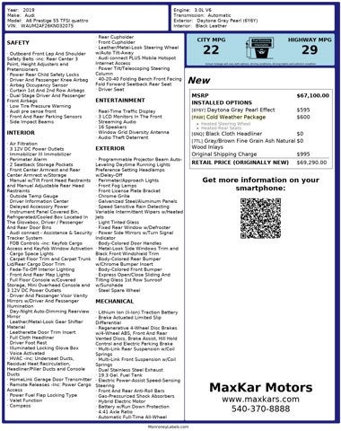 2019 Audi A6 3.0L V6 AWD Prestige