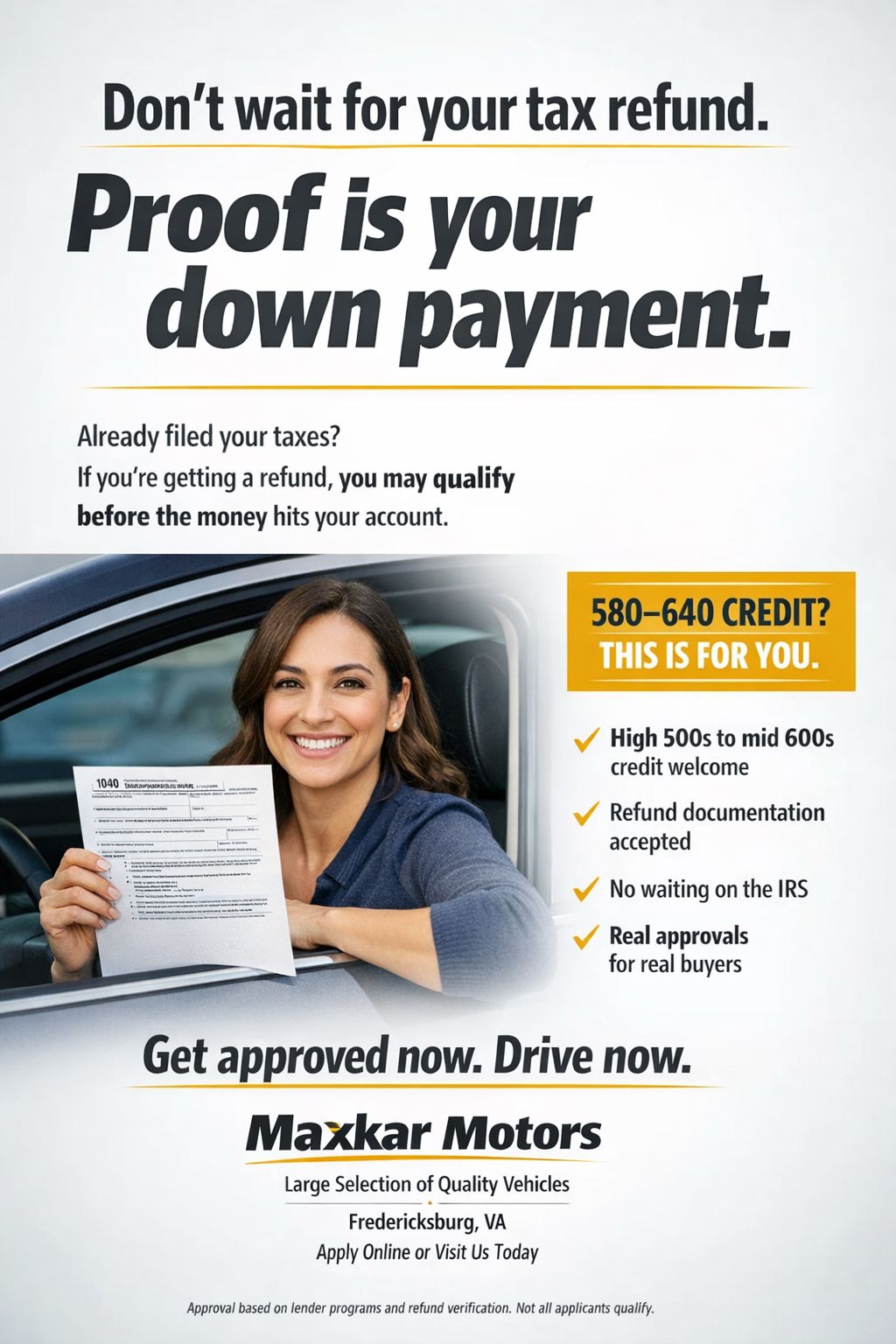 Proof Is Your Down Payment